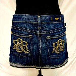 Rock & Republic size 27 (4) mini denim skirt🔥‼️